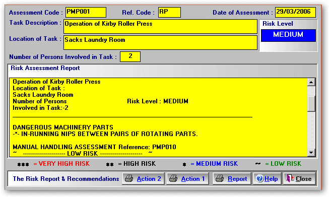 Sample - Risk Assessment